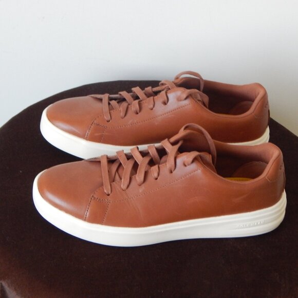 NEW Men's Cole Haan Grand Plus Modern Craft British Tan C39623 LACE-Up Shoes - Picture 2 of 8